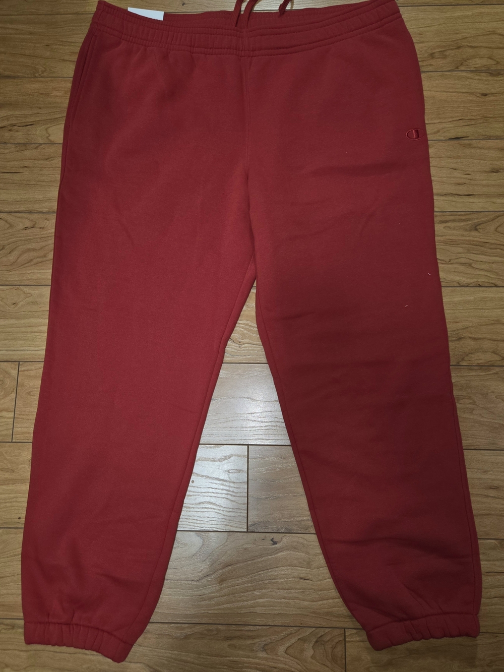 Champion Red Fleece Joggers with Drawstring Waist